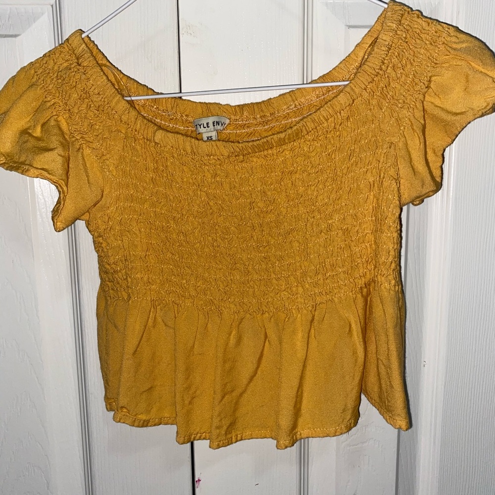 Yellow Crop Top